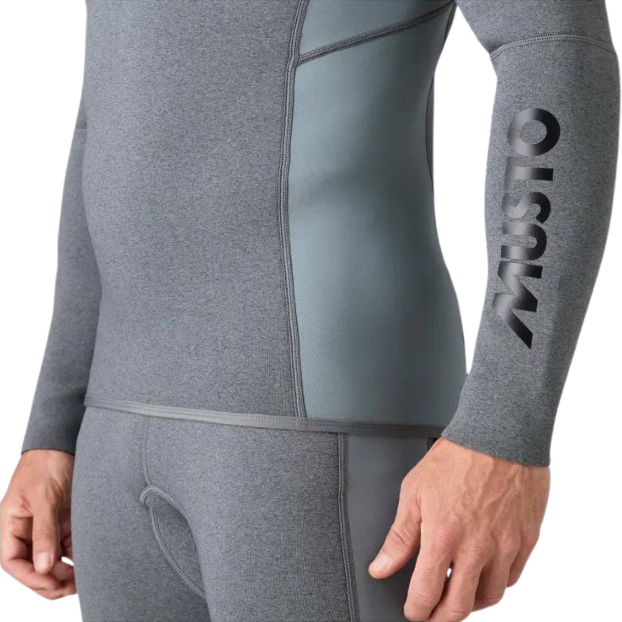 2025 Musto Männer Champ Langärmel 2mm Neoprene Top 82415 - Dark Grey / Marle